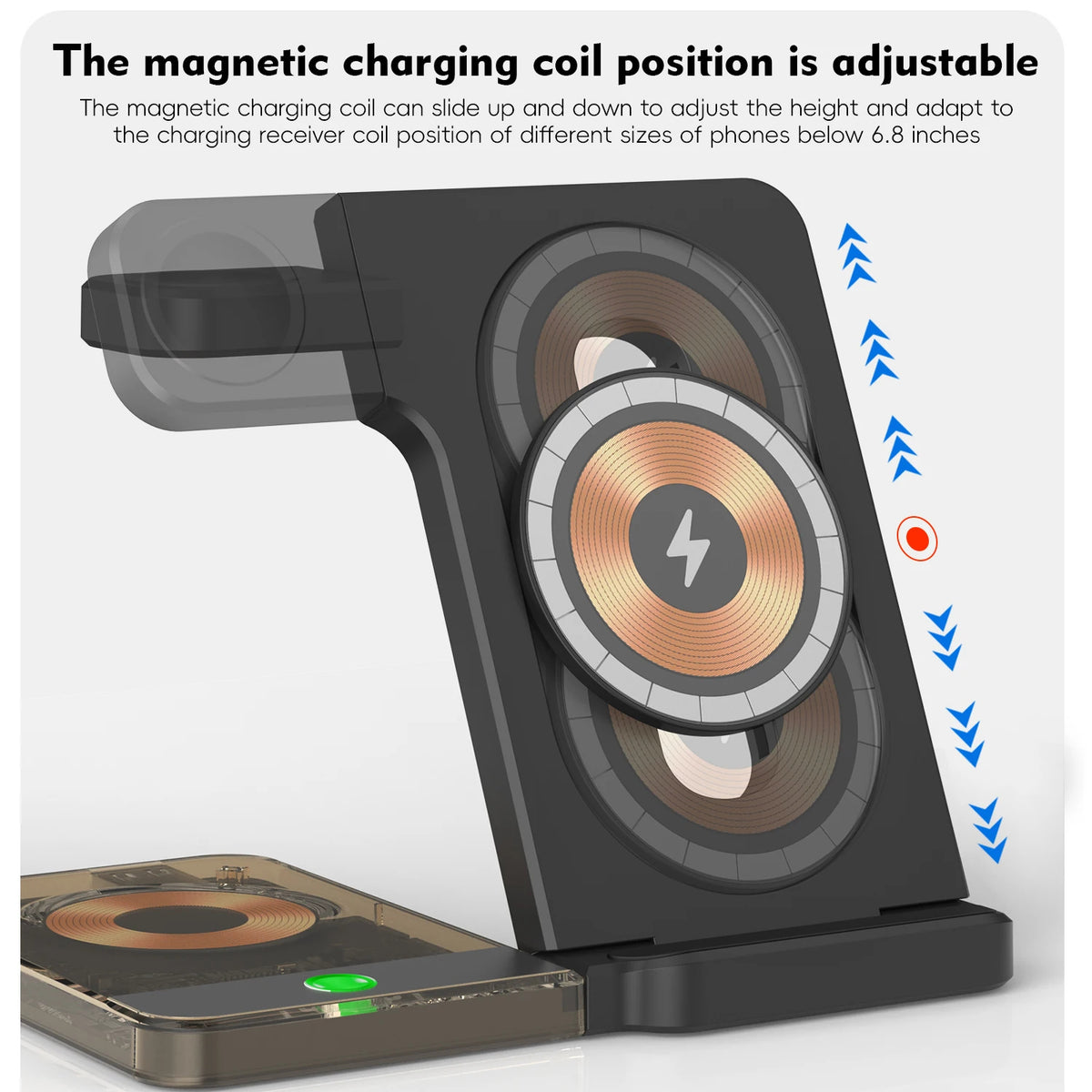 5-in-1 Foldable Magnetic Wireless Charger for iPhone Duo