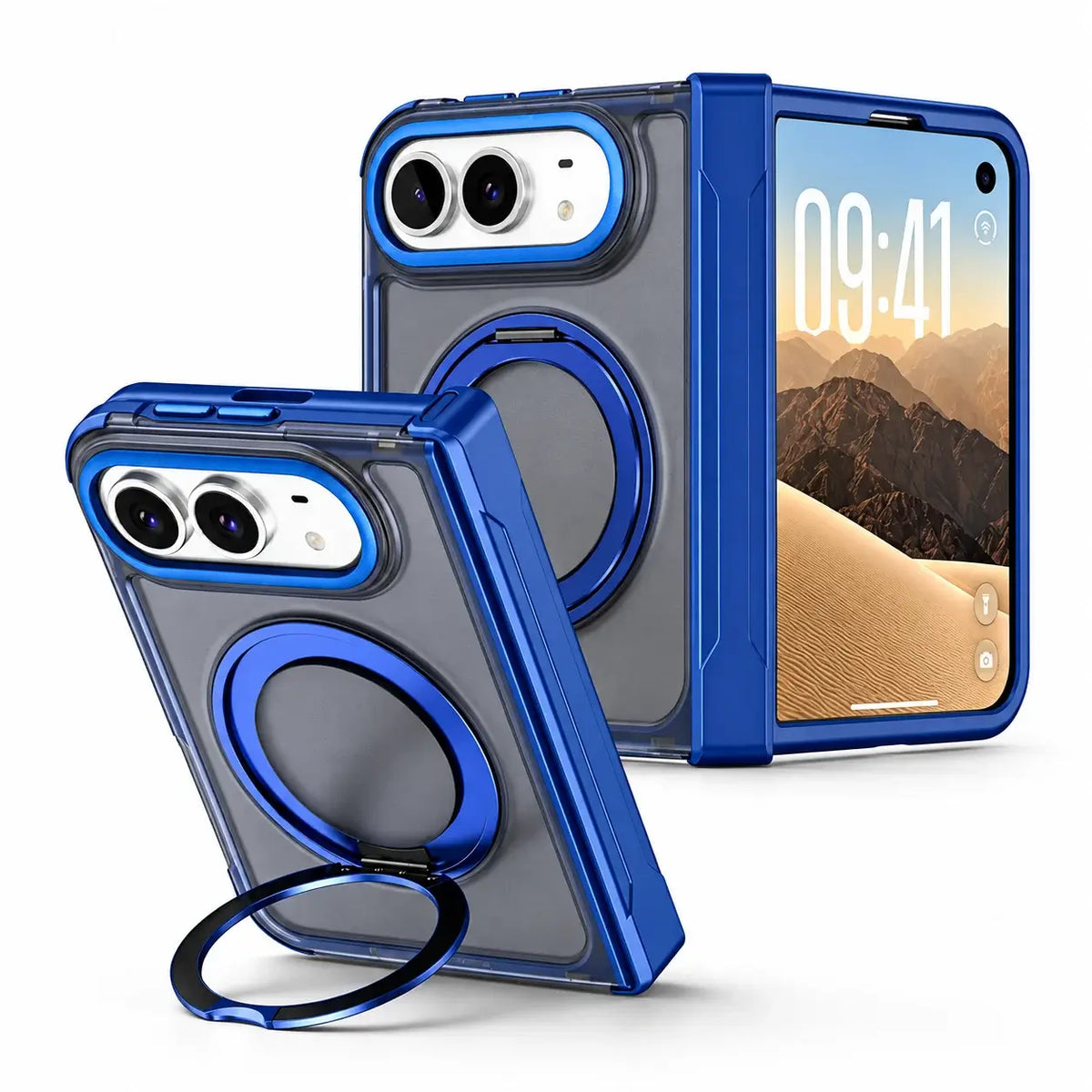 360° Magnetic Ring Stand Case for iPhone Duo