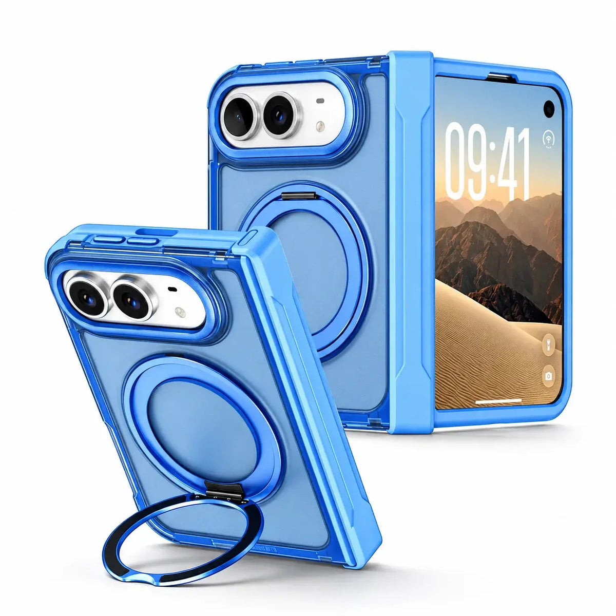 360° Magnetic Ring Stand Case for iPhone Duo