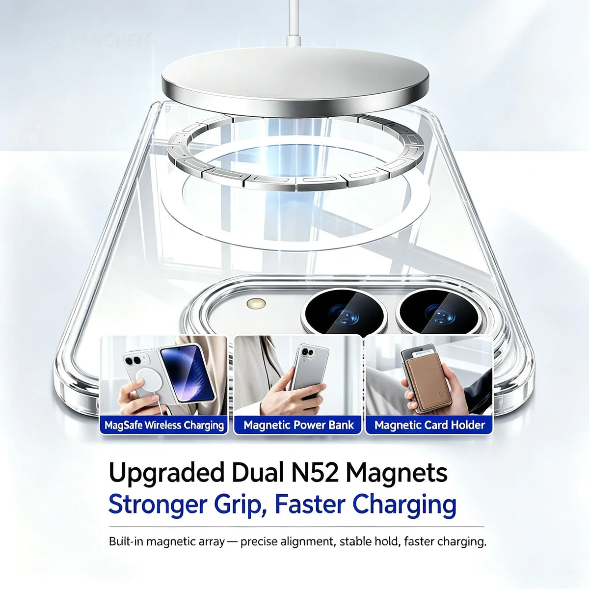Clear MagSafe Case for iPhone Duo