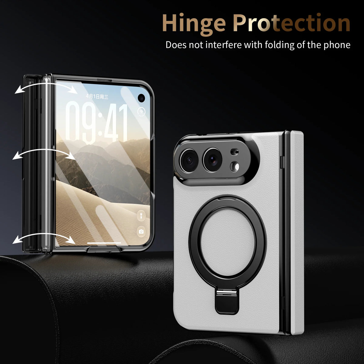Leather Ring Stand Case for iPhone Duo