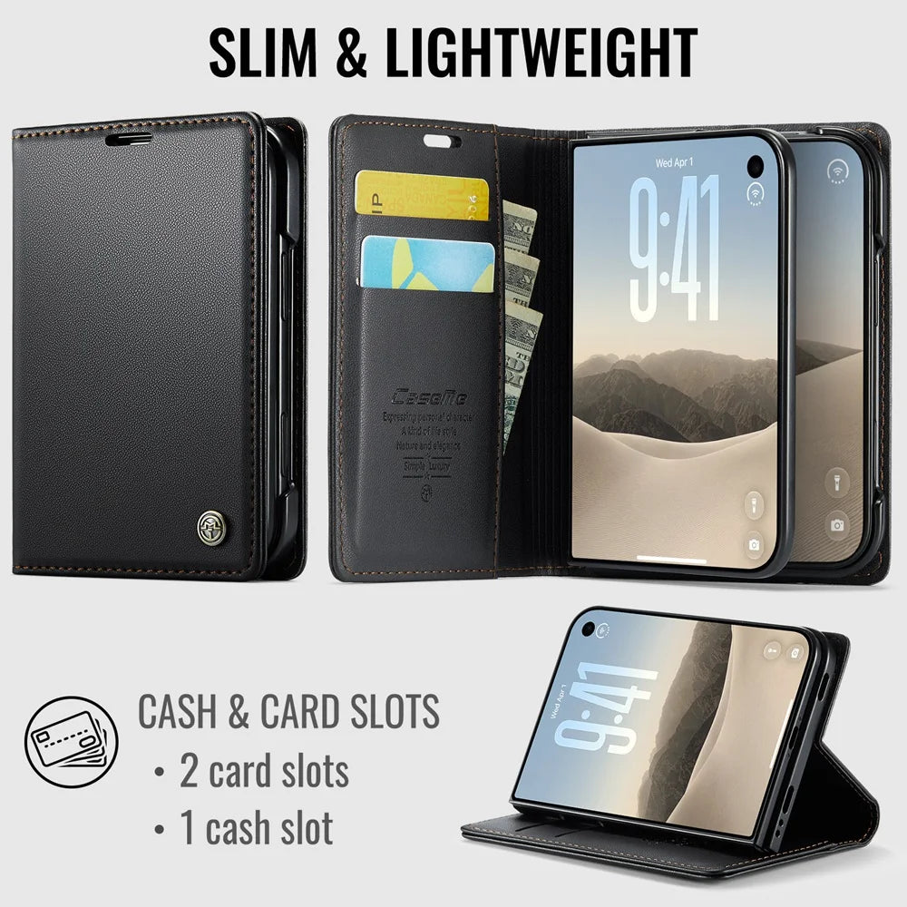 Leather Wallet Case for iPhone Duo