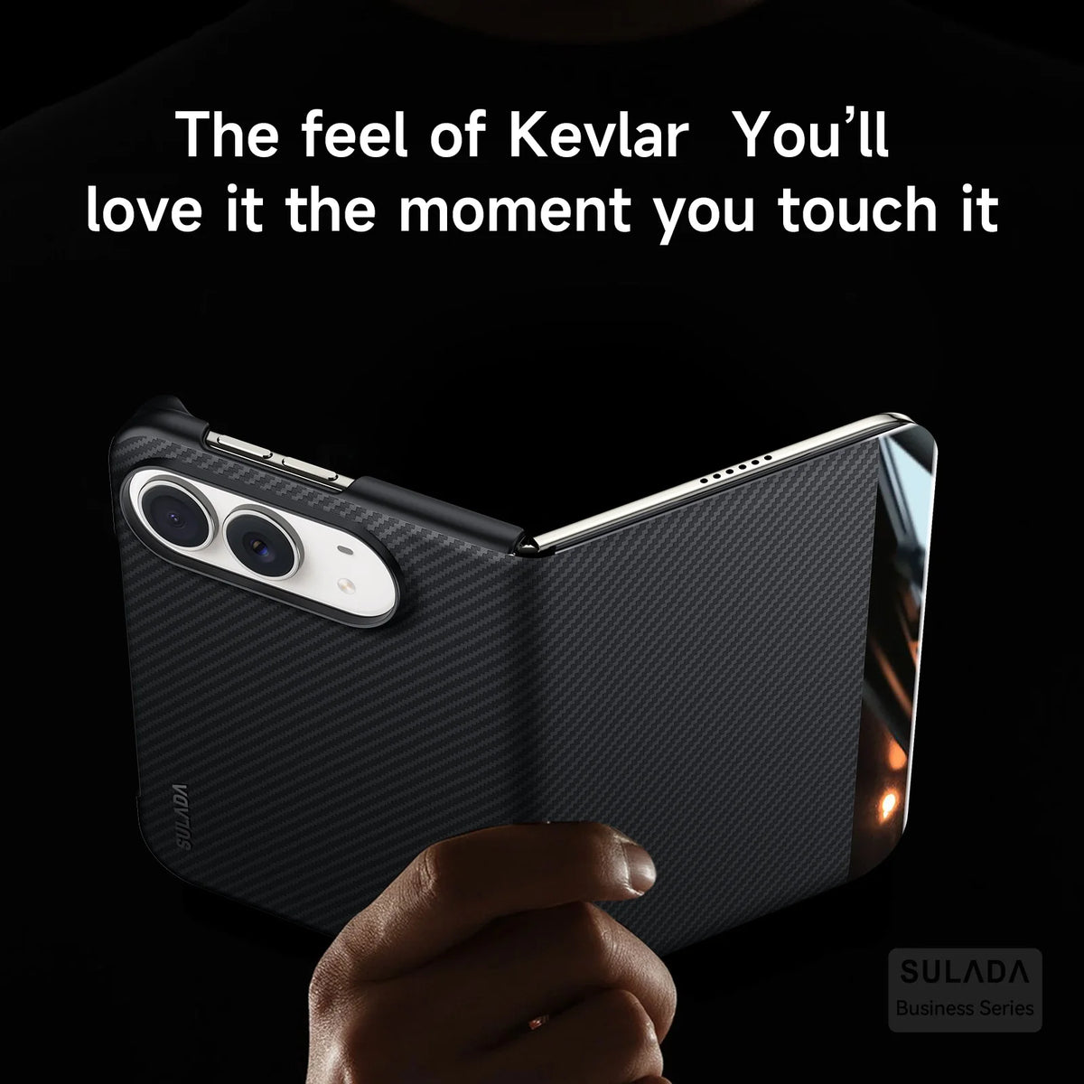 Magnetic Kevlar Flip Case for iPhone Duo