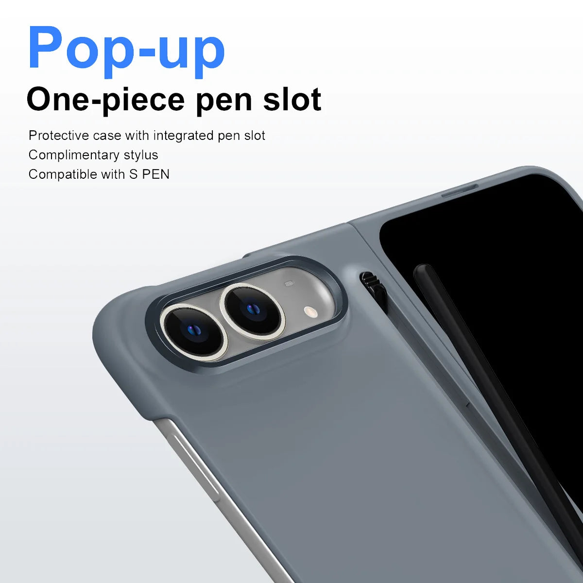Built-In Stylus Holder Case for iPhone Duo
