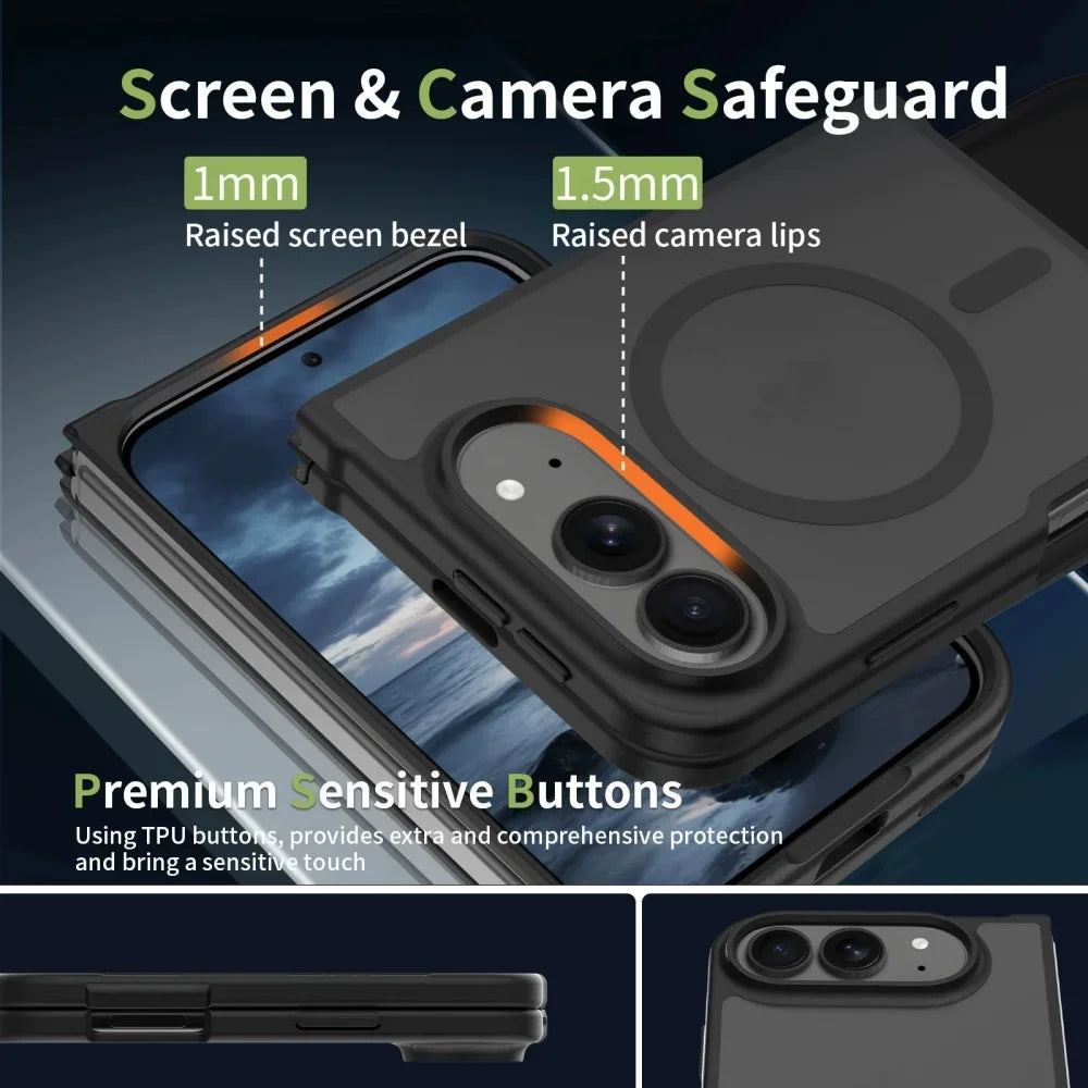 Matte MagSafe Hinge Protection Case for iPhone Duo