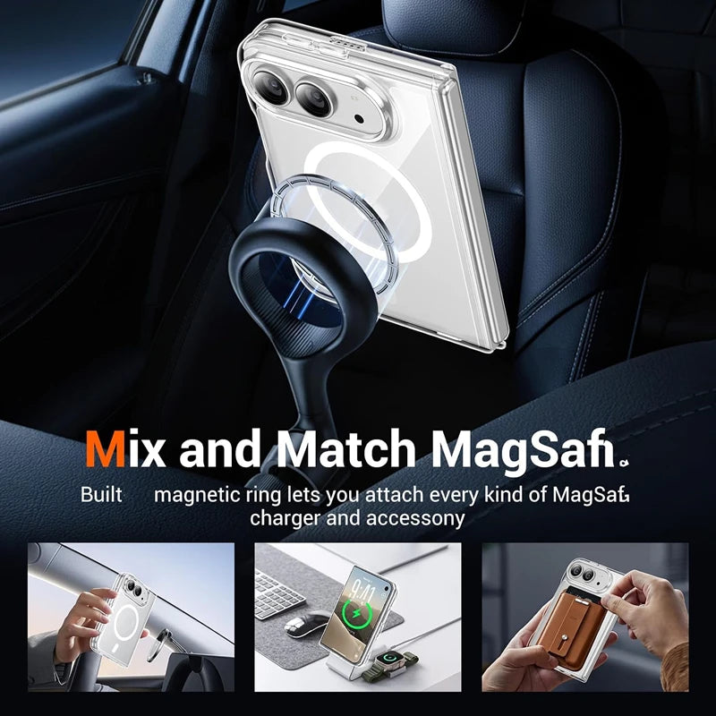 Crystal Clear MagSafe Case for iPhone Duo
