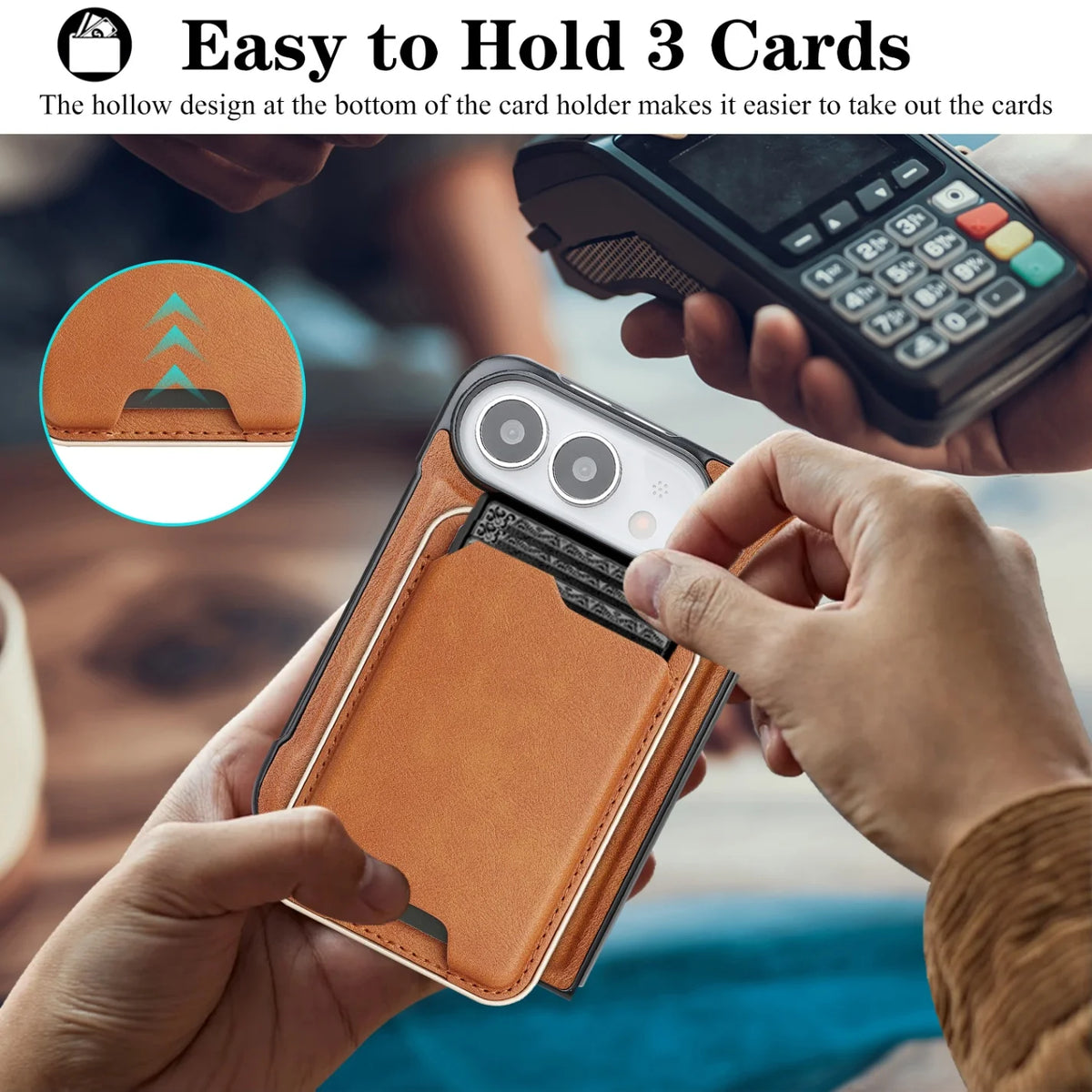MagSafe Leather Wallet Case for iPhone Duo