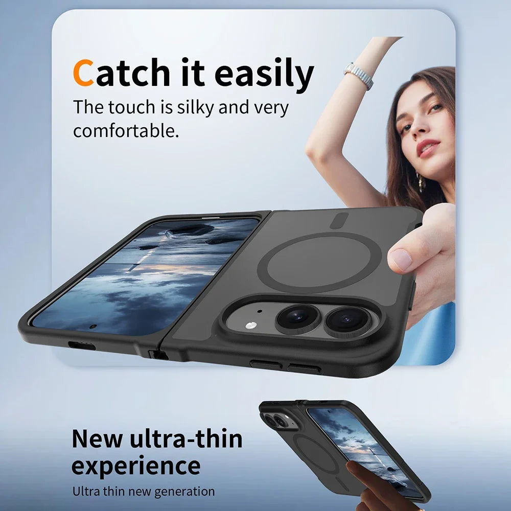 Matte MagSafe Hinge Protection Case for iPhone Duo
