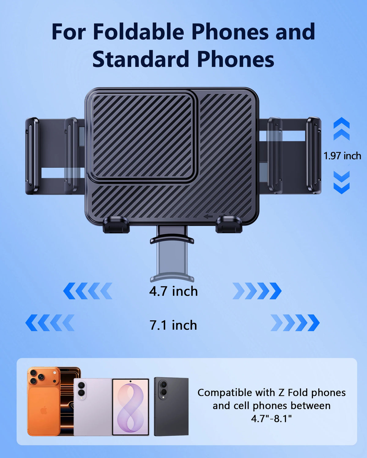 Adjustable Car Vent Mount for iPhone Duo