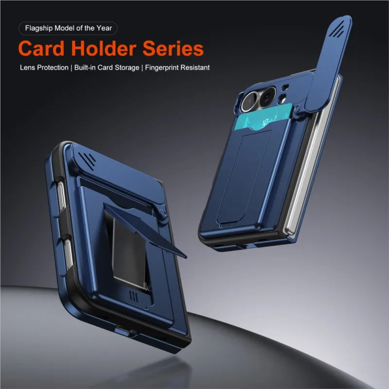 Card Holder Kickstand Case for iPhone Duo