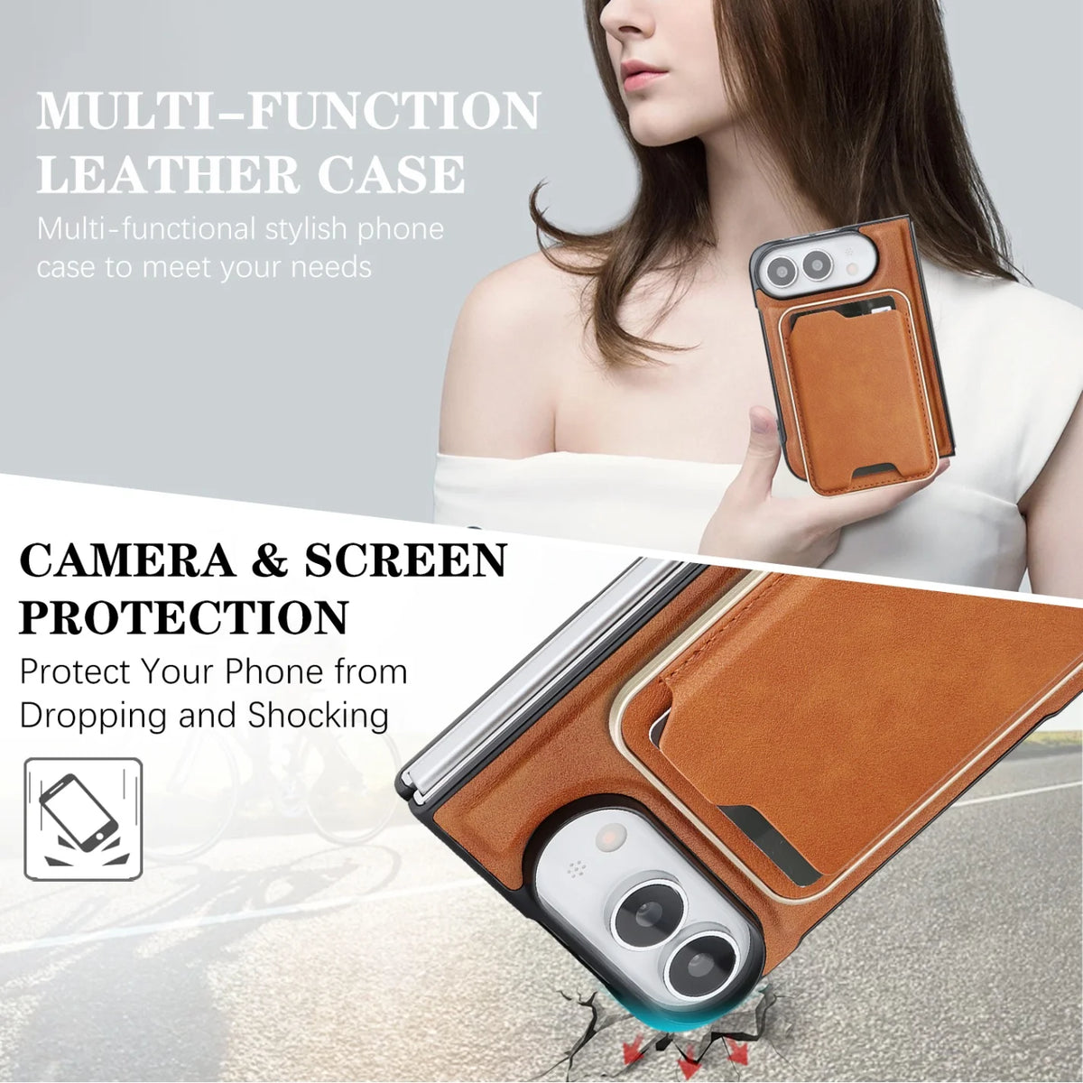 MagSafe Leather Wallet Case for iPhone Duo