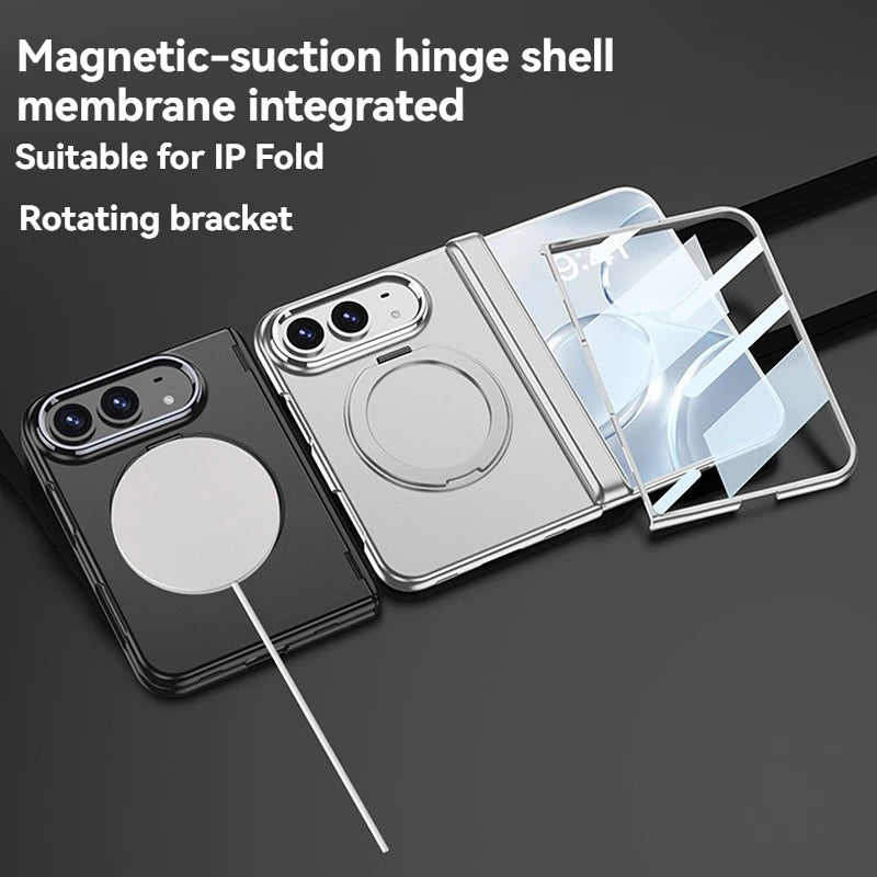 Magnetic Hinge Protection Case for iPhone Duo