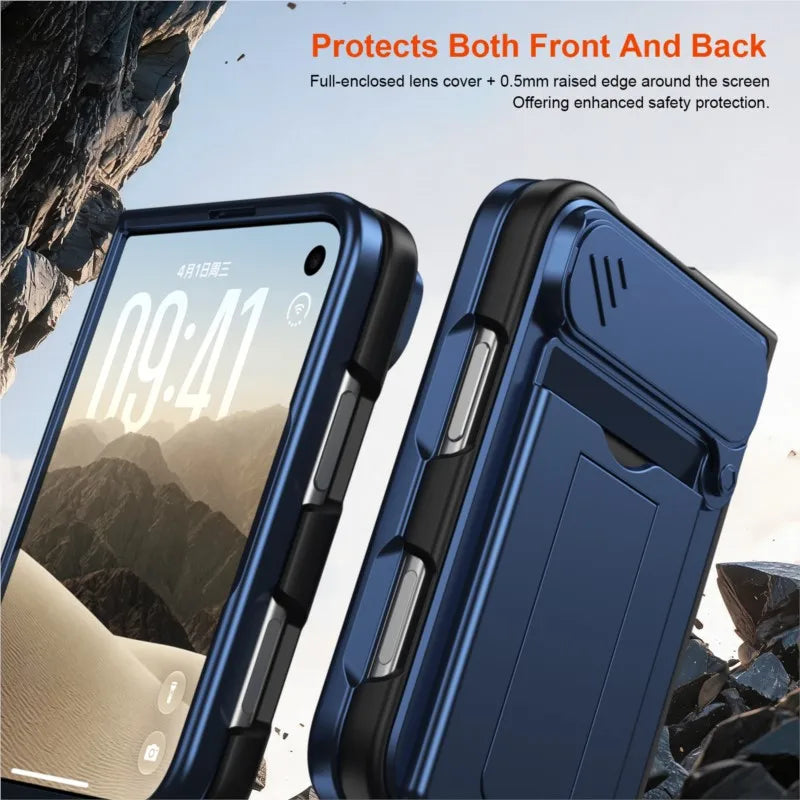 Card Holder Kickstand Case for iPhone Duo