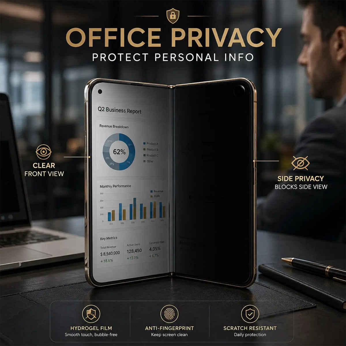 Privacy Screen Protector for iPhone Duo