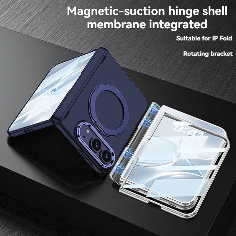 Magnetic Hinge Protection Case for iPhone Duo