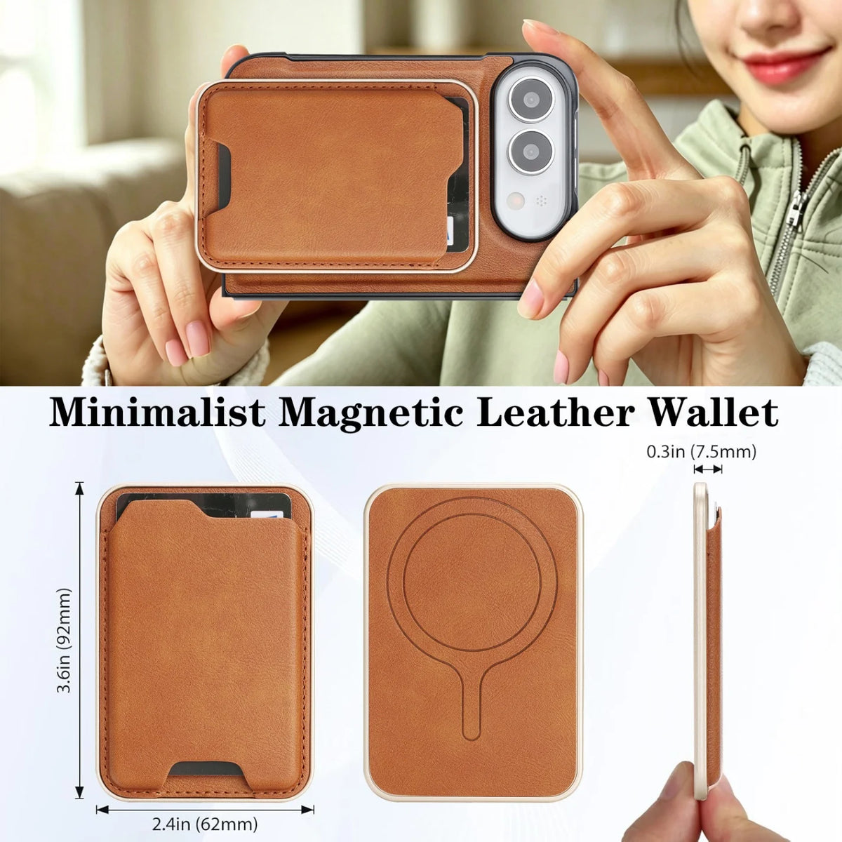 MagSafe Leather Wallet Case for iPhone Duo