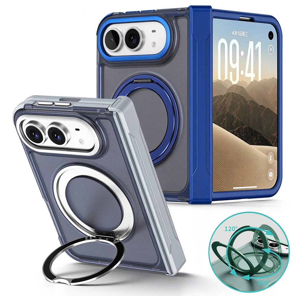 360° Magnetic Ring Stand Case for iPhone Duo