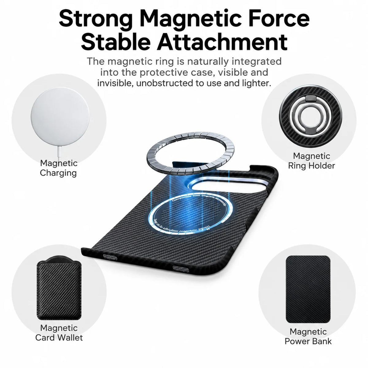 Ultra-Thin Aramid Fiber MagSafe Case for iPhone Duo