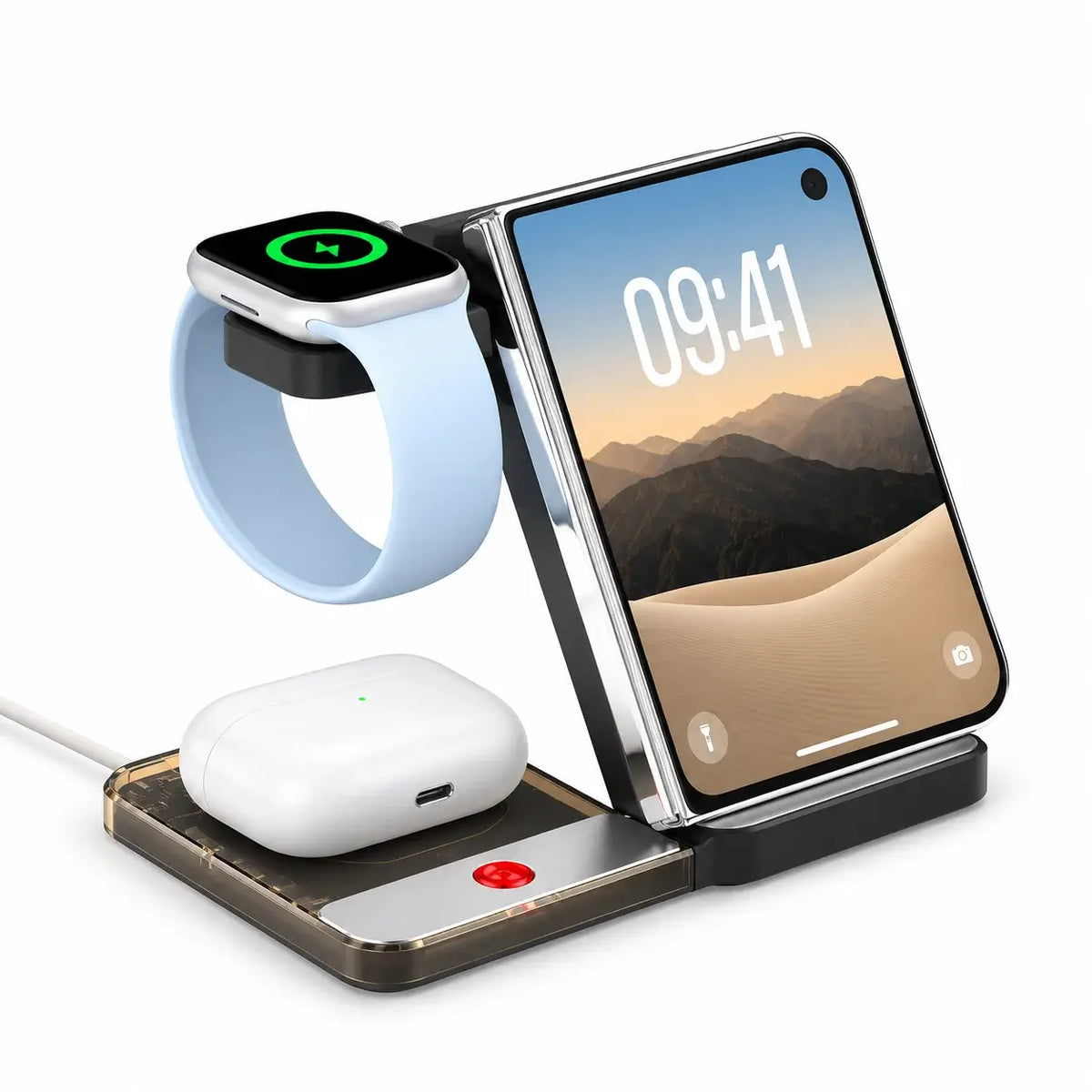 5-in-1 Foldable Magnetic Wireless Charger for iPhone Duo
