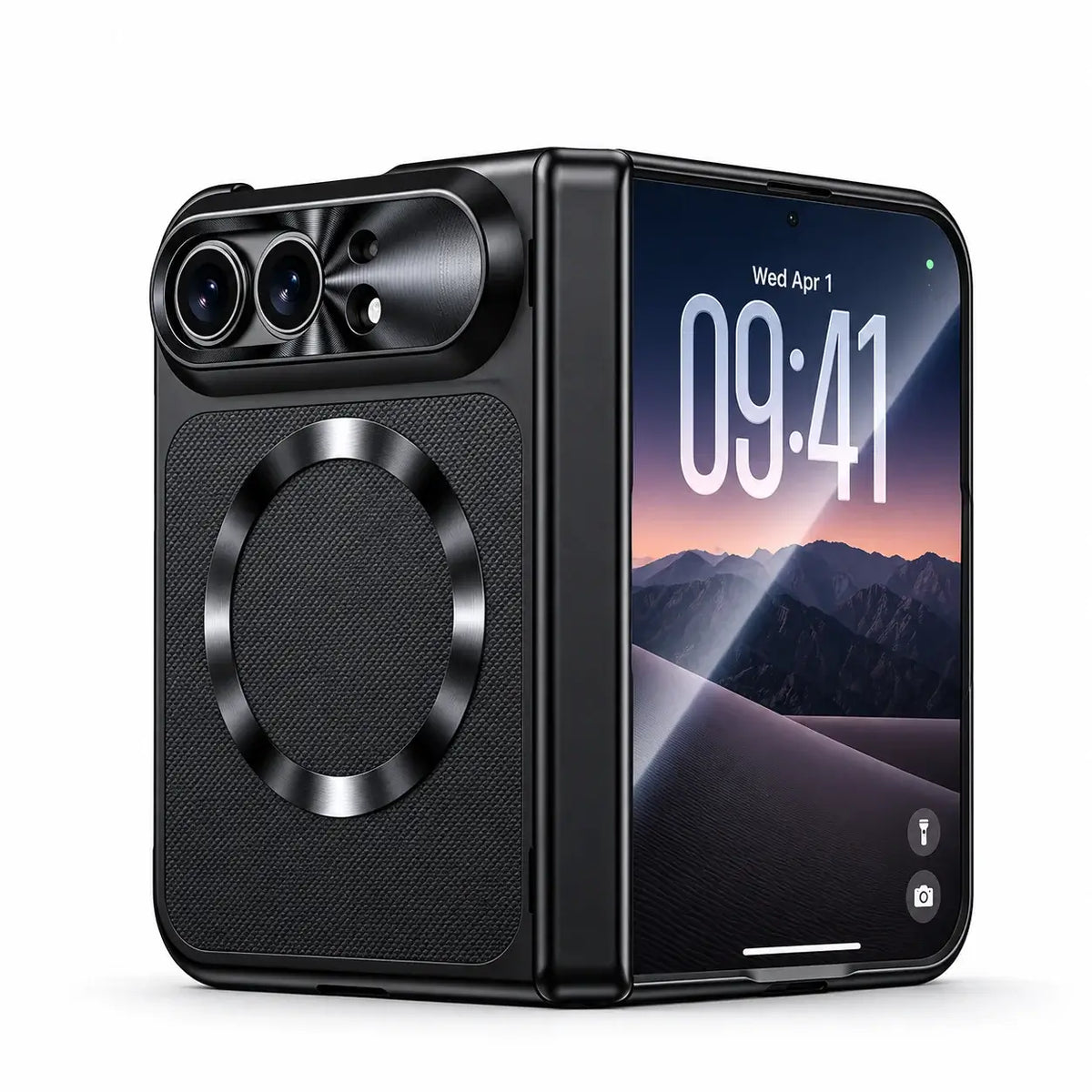 Fabric Magnetic Hinge Case for iPhone Duo