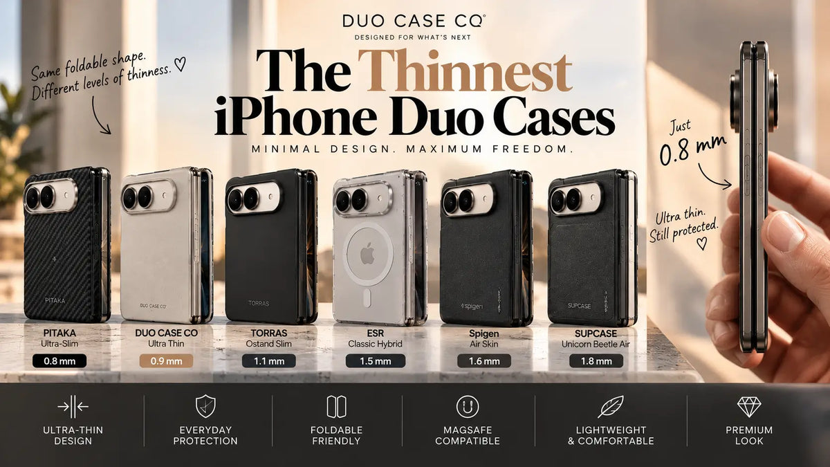 The Thinnest iPhone Duo Cases: How Thin Is Too Thin on a Foldable?