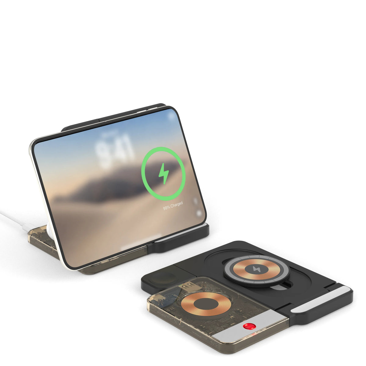 5-in-1 Foldable Magnetic Wireless Charger for iPhone Duo