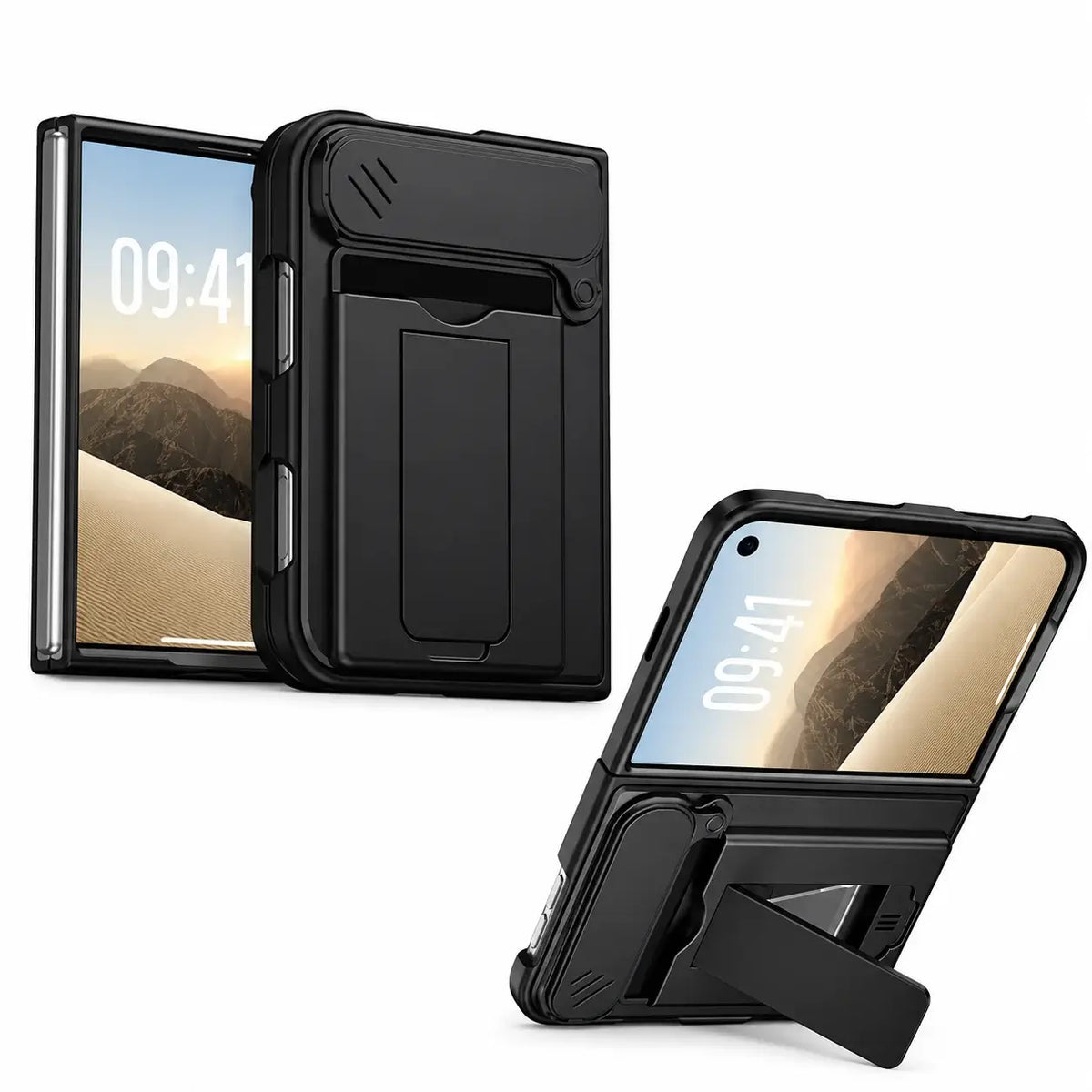 Card Holder Kickstand Case for iPhone Duo