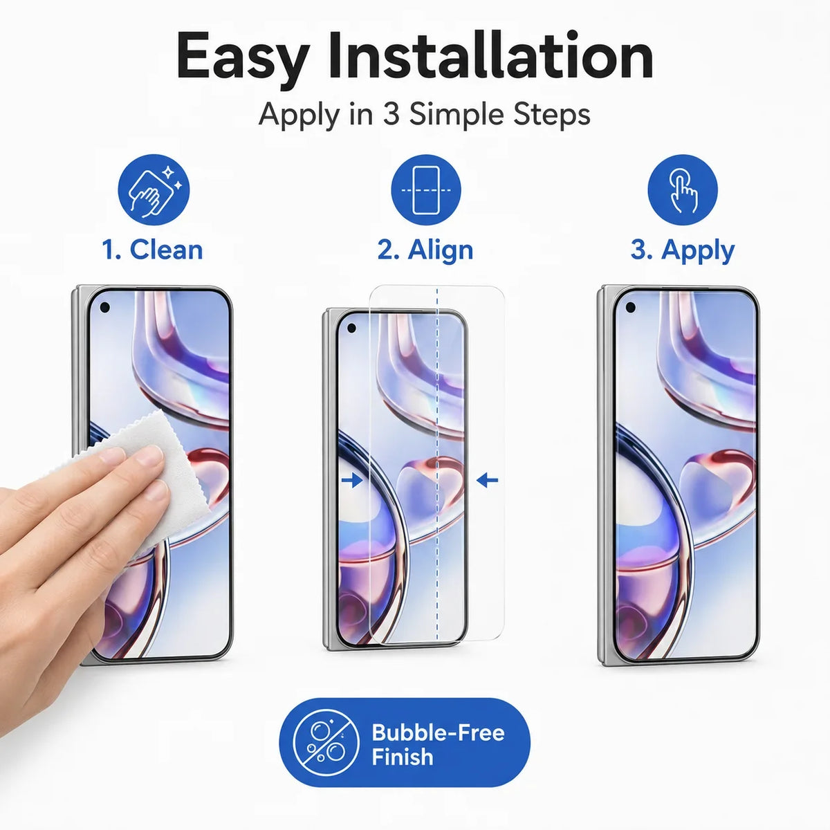 3-Pack Outer Screen Protector for iPhone Duo