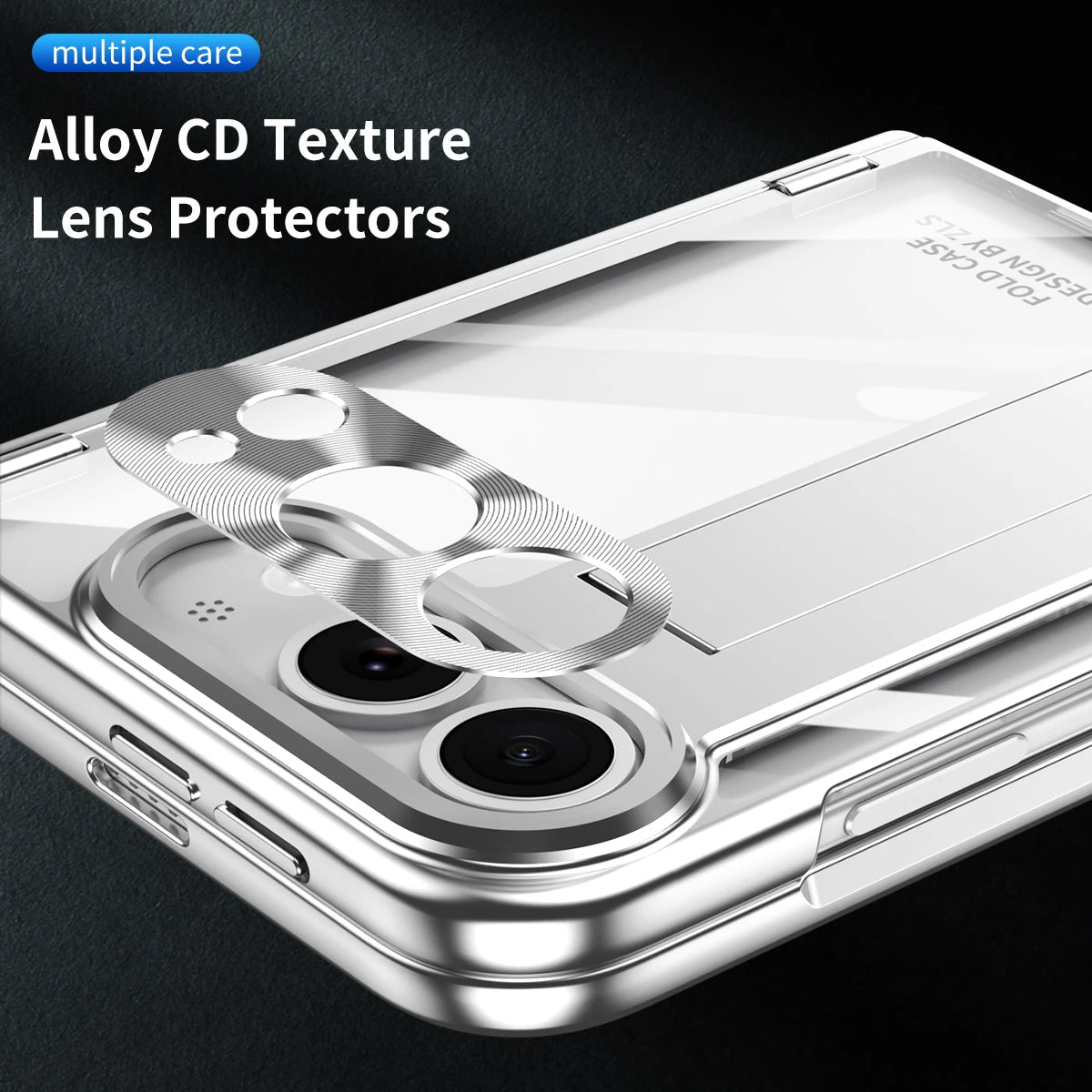 Clear Kickstand Case With Pen Slot for iPhone Duo