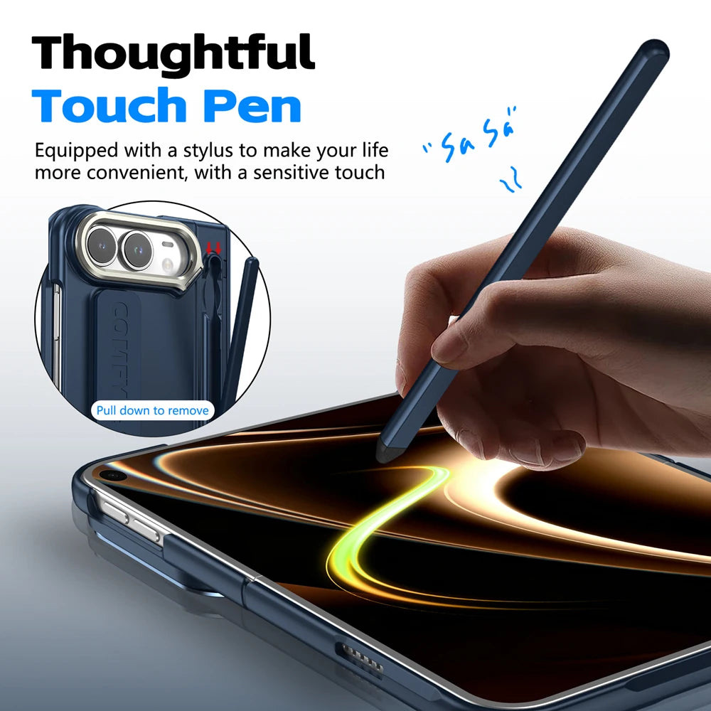 Hinge Stand Pen Case for iPhone Duo