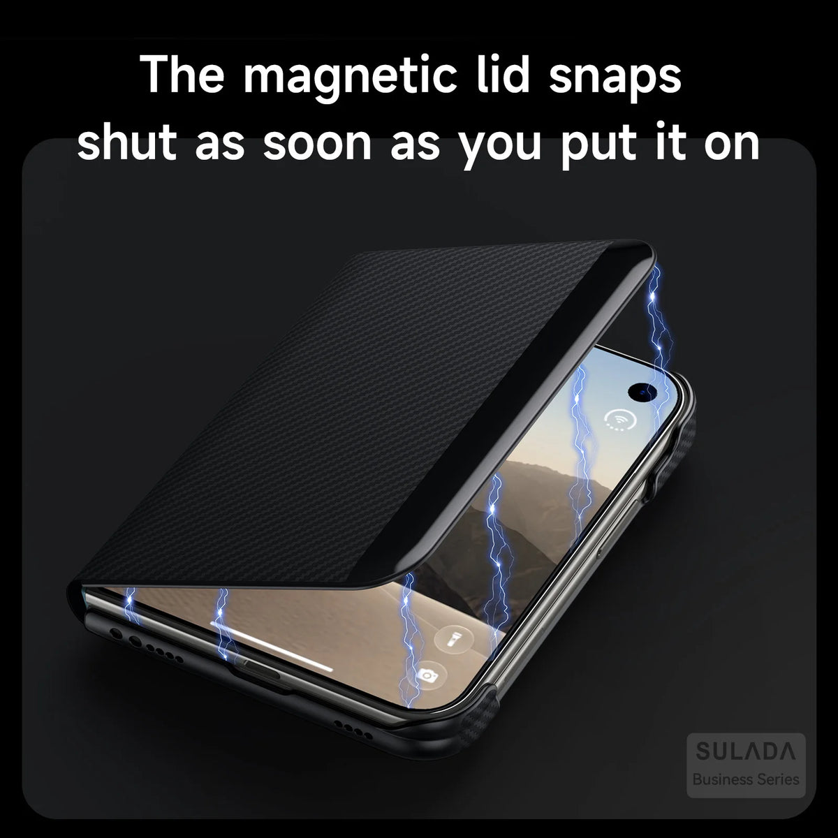 Magnetic Kevlar Flip Case for iPhone Duo