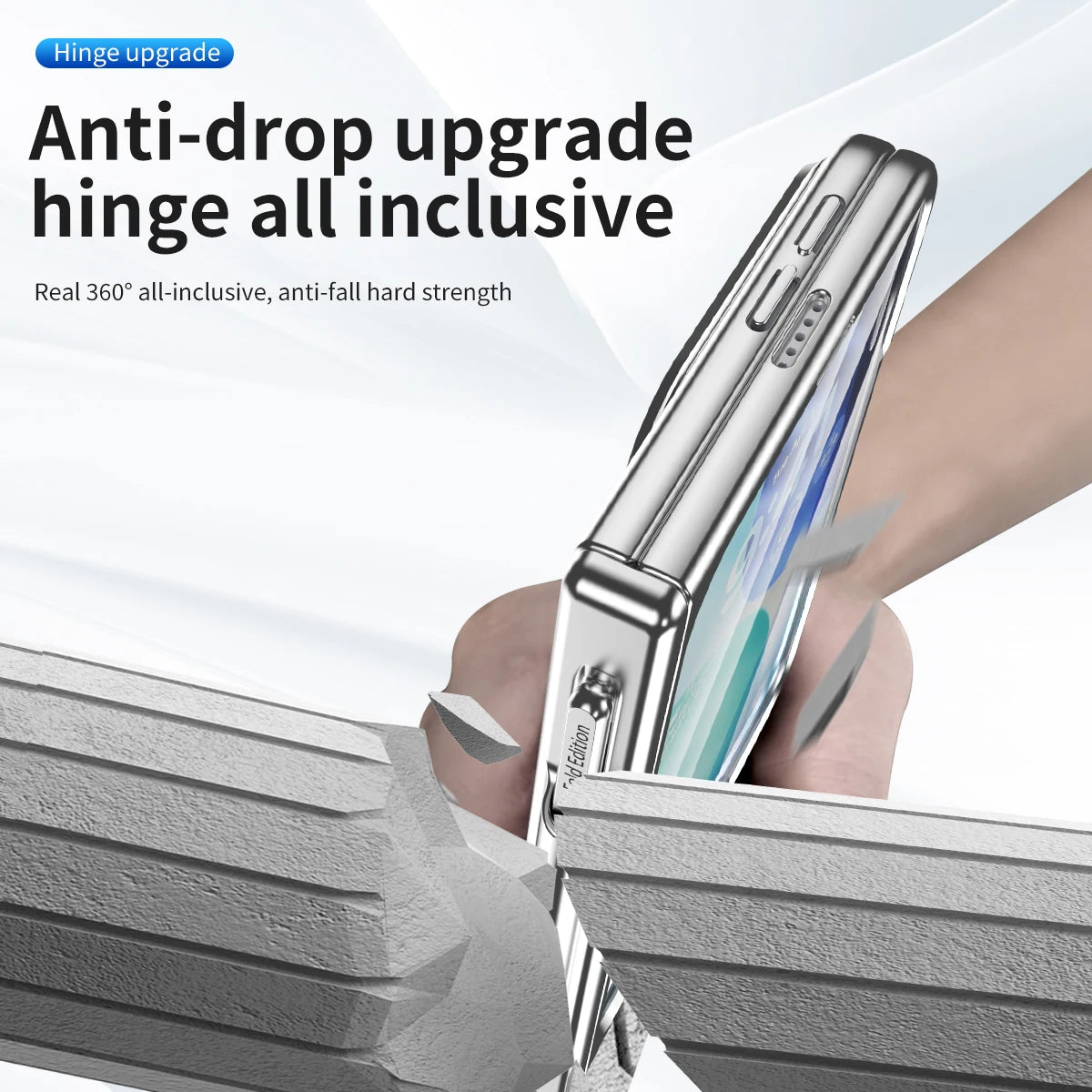 Clear Kickstand Case With Pen Slot for iPhone Duo