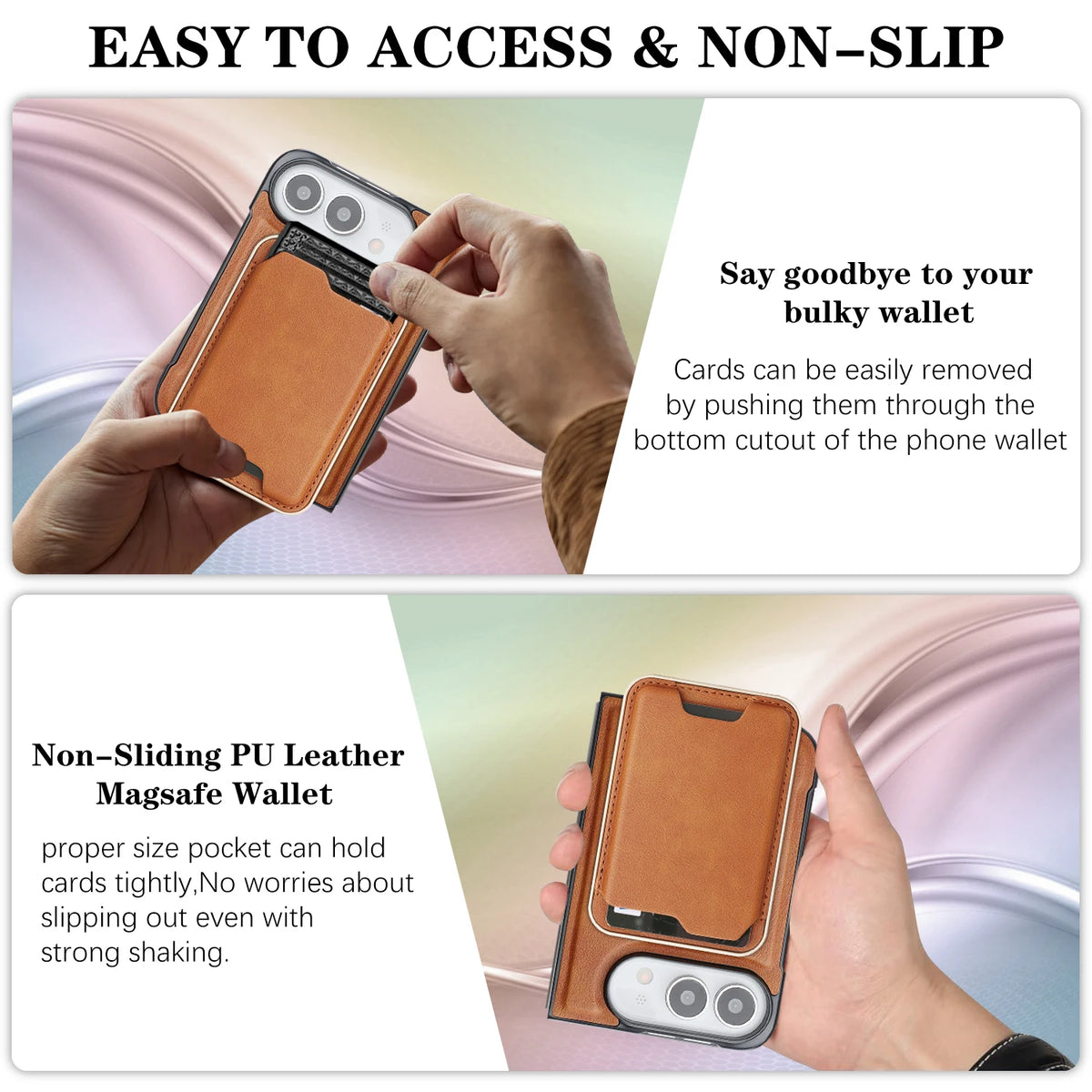 MagSafe Leather Wallet Case for iPhone Duo