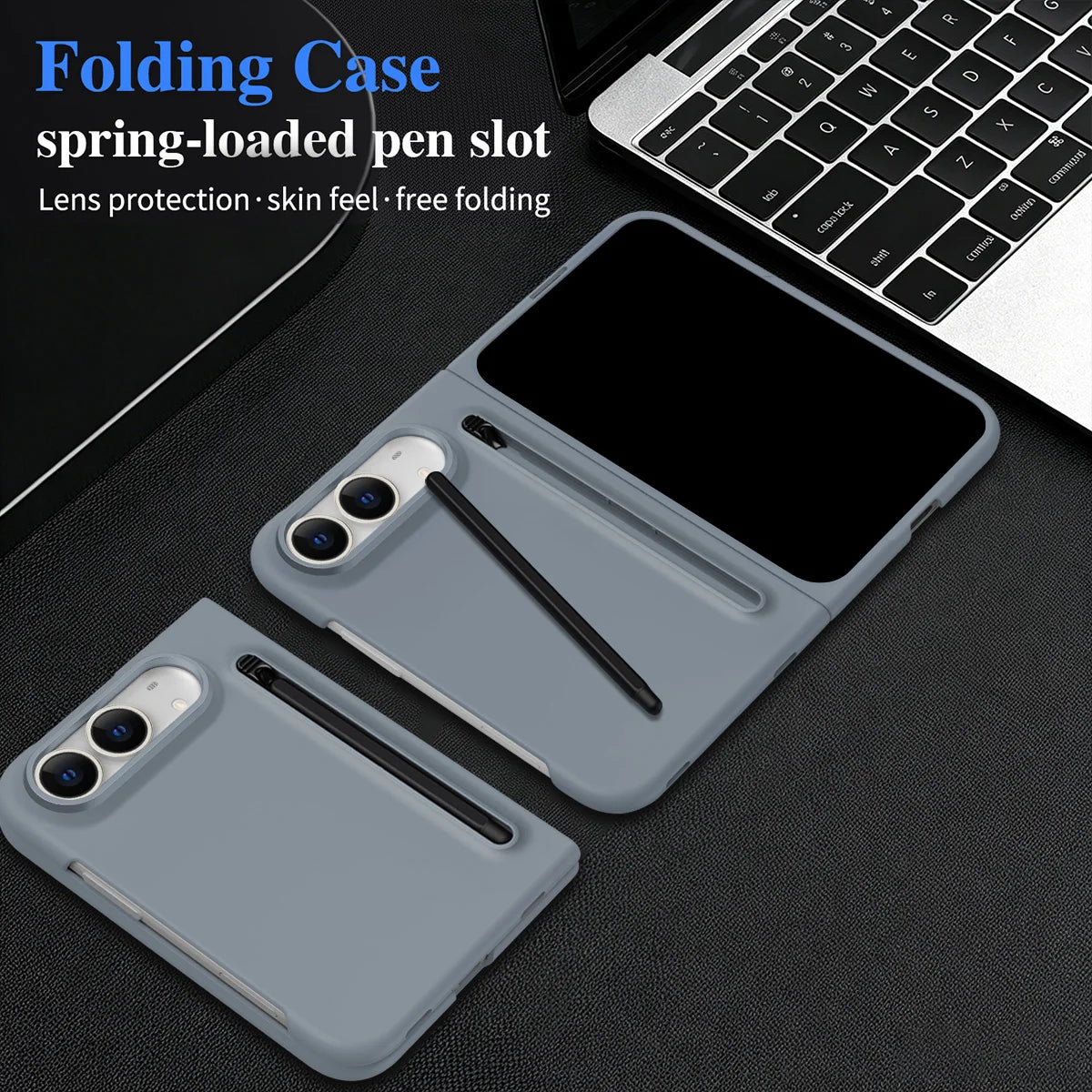 Built-In Stylus Holder Case for iPhone Duo