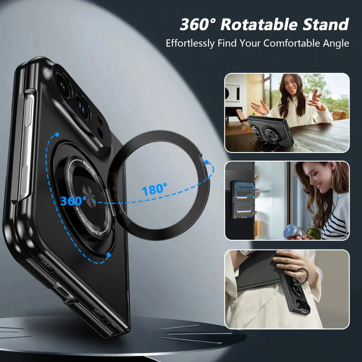 MagSafe Ring Stand Case for iPhone Duo