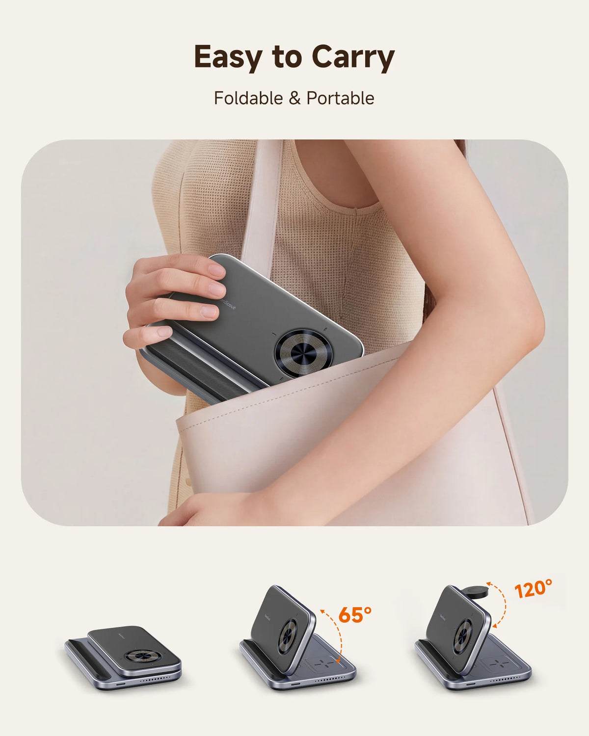 3-in-1 Foldable Charging Station for iPhone Duo
