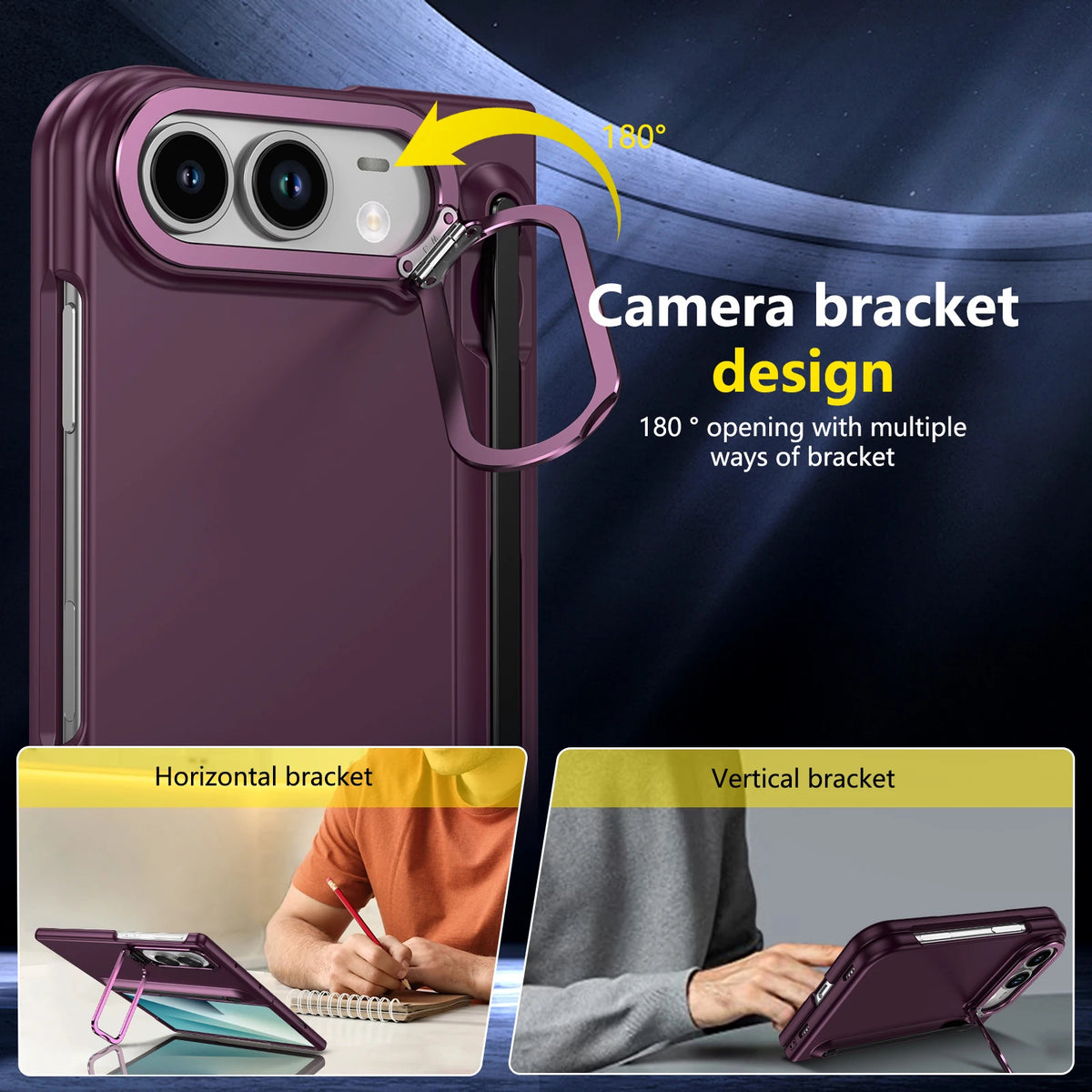 Full Protection Kickstand Case With Stylus for iPhone Duo