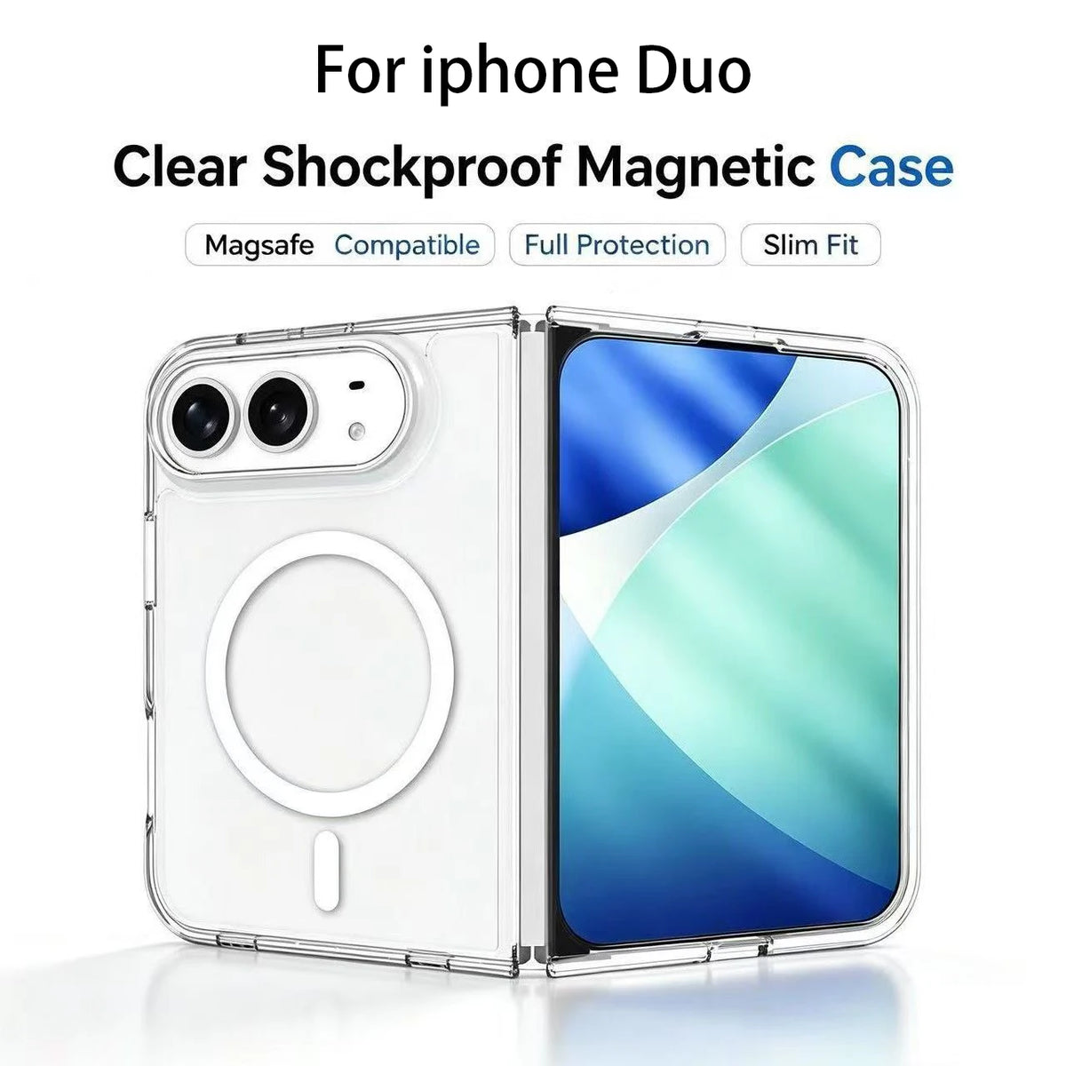 Clear Magnetic Case for iPhone Duo