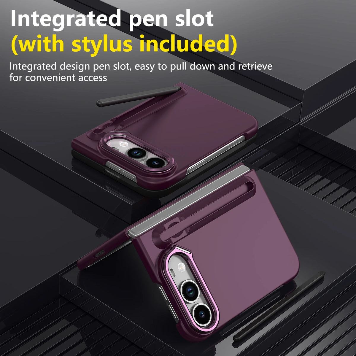 Full Protection Kickstand Case With Stylus for iPhone Duo