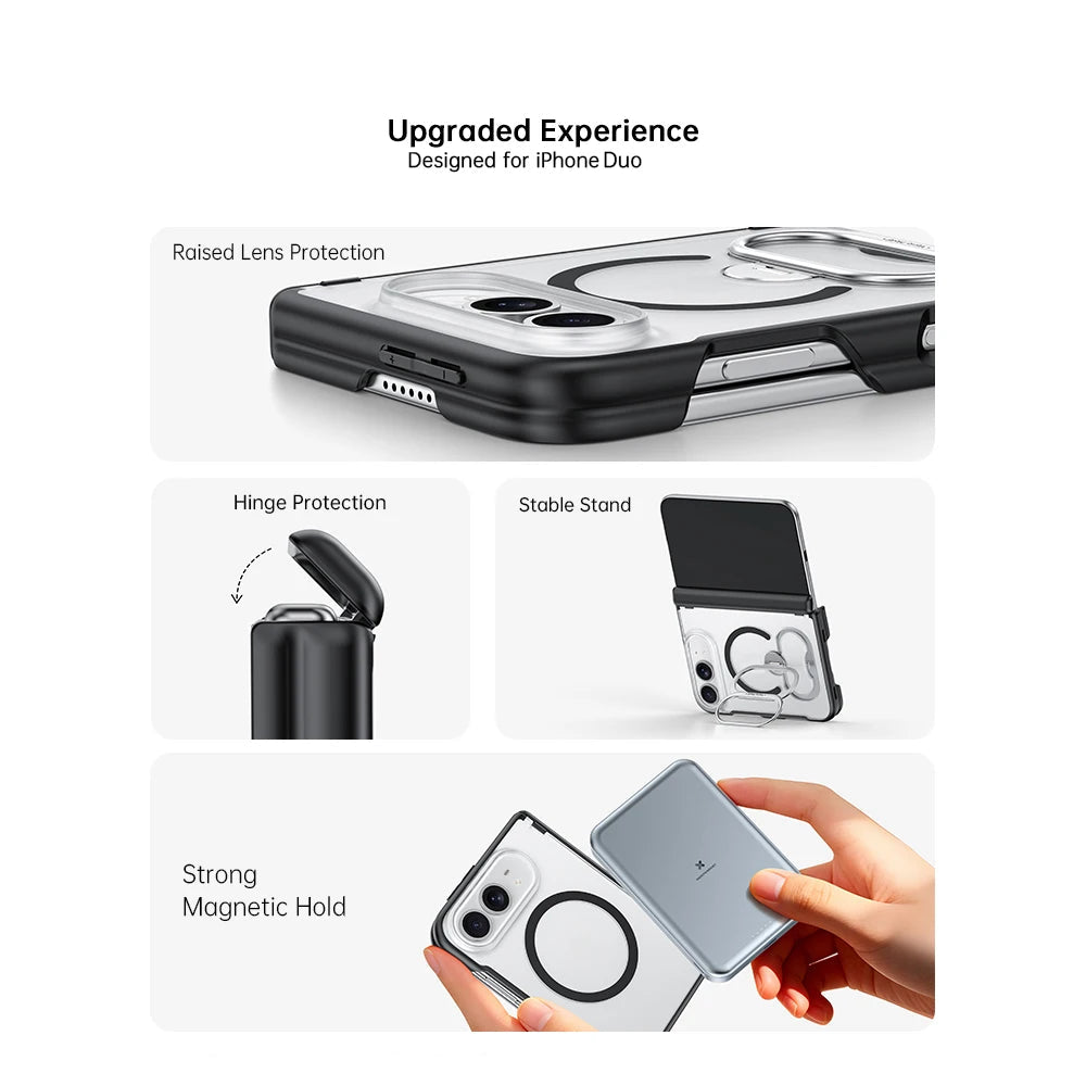 Clear Ring Stand Case for iPhone Duo