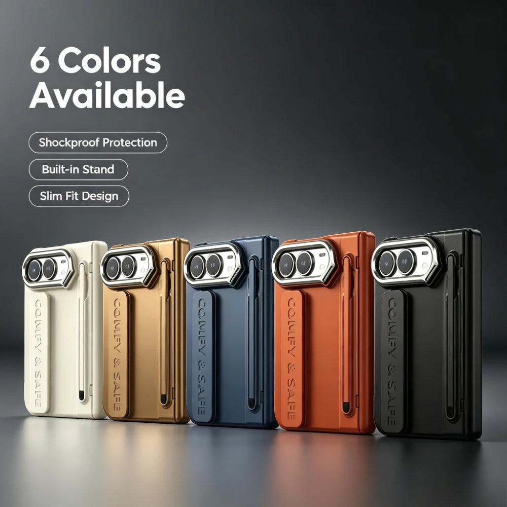 Hinge Stand Pen Case for iPhone Duo