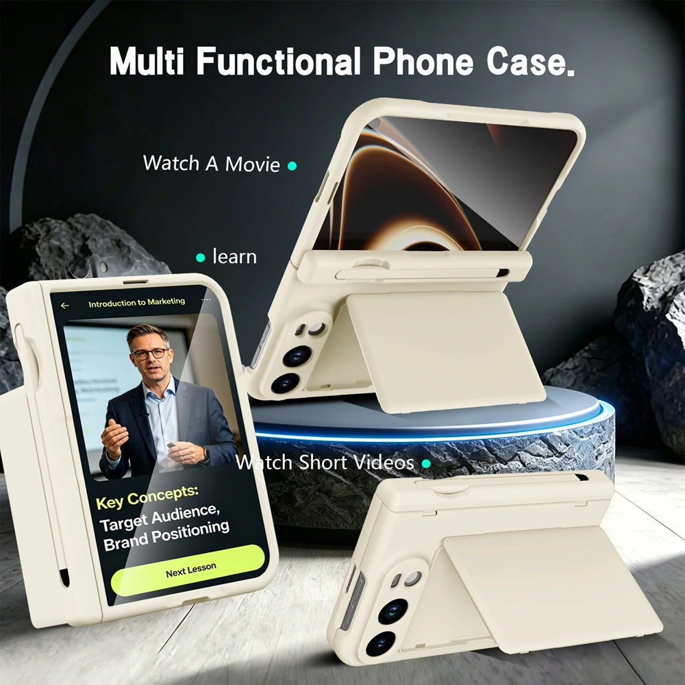 Hinge Wallet Stand Case for iPhone Duo