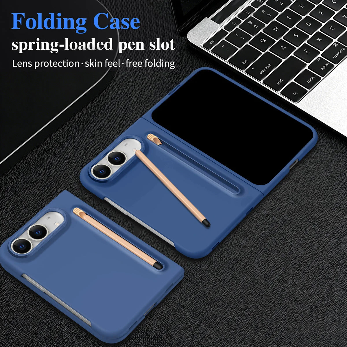 Built-In Stylus Holder Case for iPhone Duo