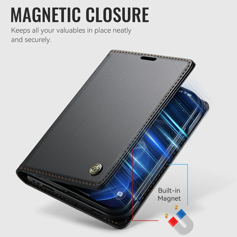 Leather Wallet Case for iPhone Duo