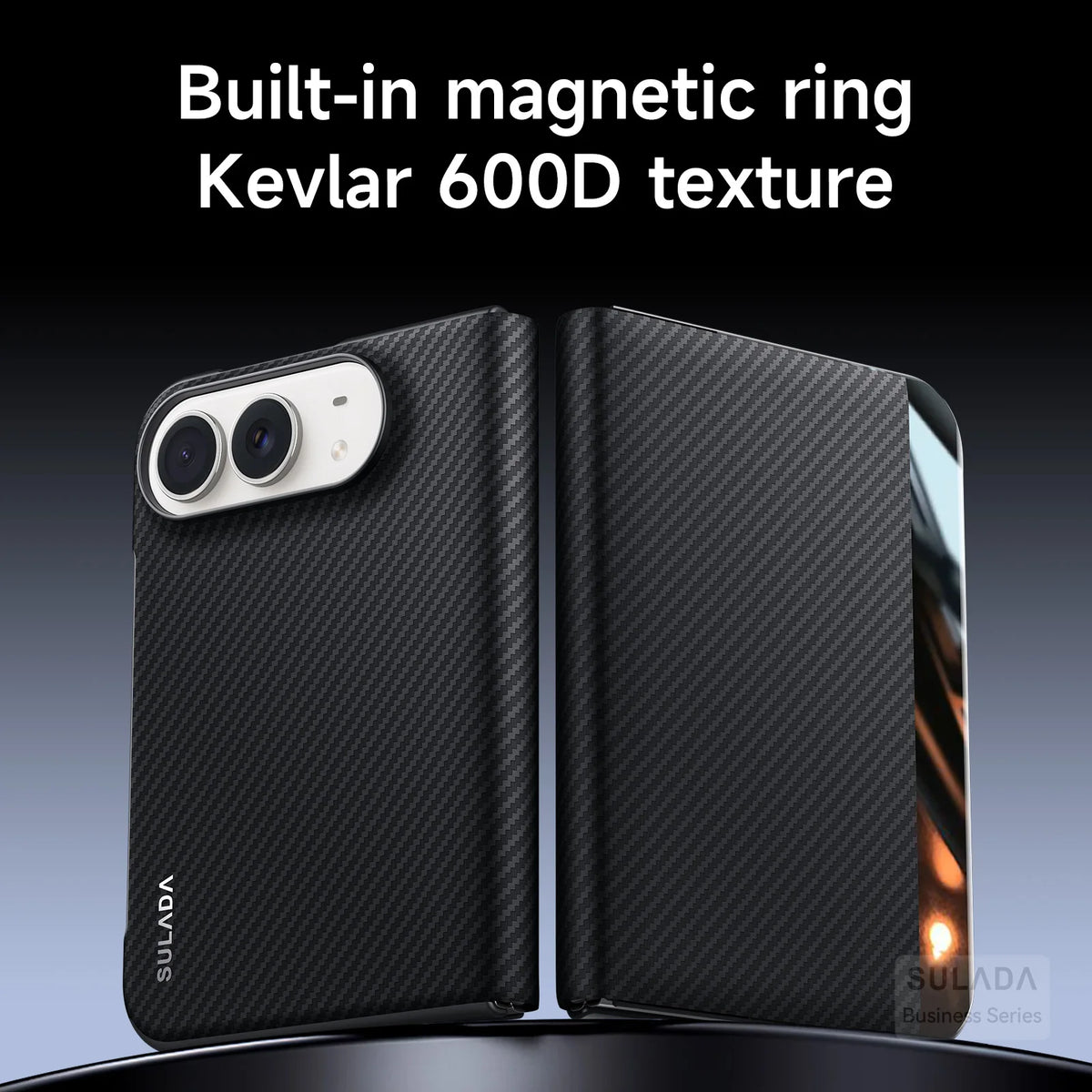Magnetic Kevlar Flip Case for iPhone Duo