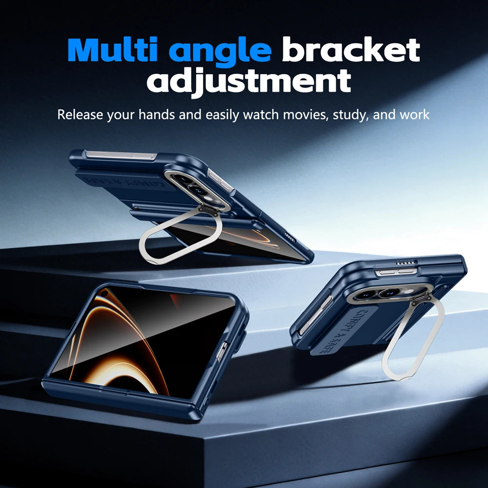 Hinge Stand Pen Case for iPhone Duo