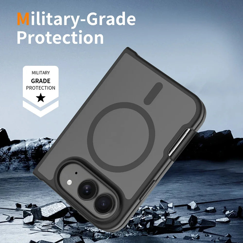 Matte MagSafe Hinge Protection Case for iPhone Duo