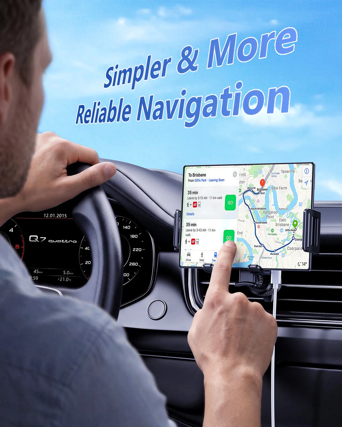 Adjustable Car Vent Mount for iPhone Duo