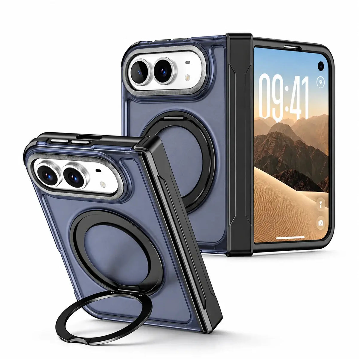 360° Magnetic Ring Stand Case for iPhone Duo