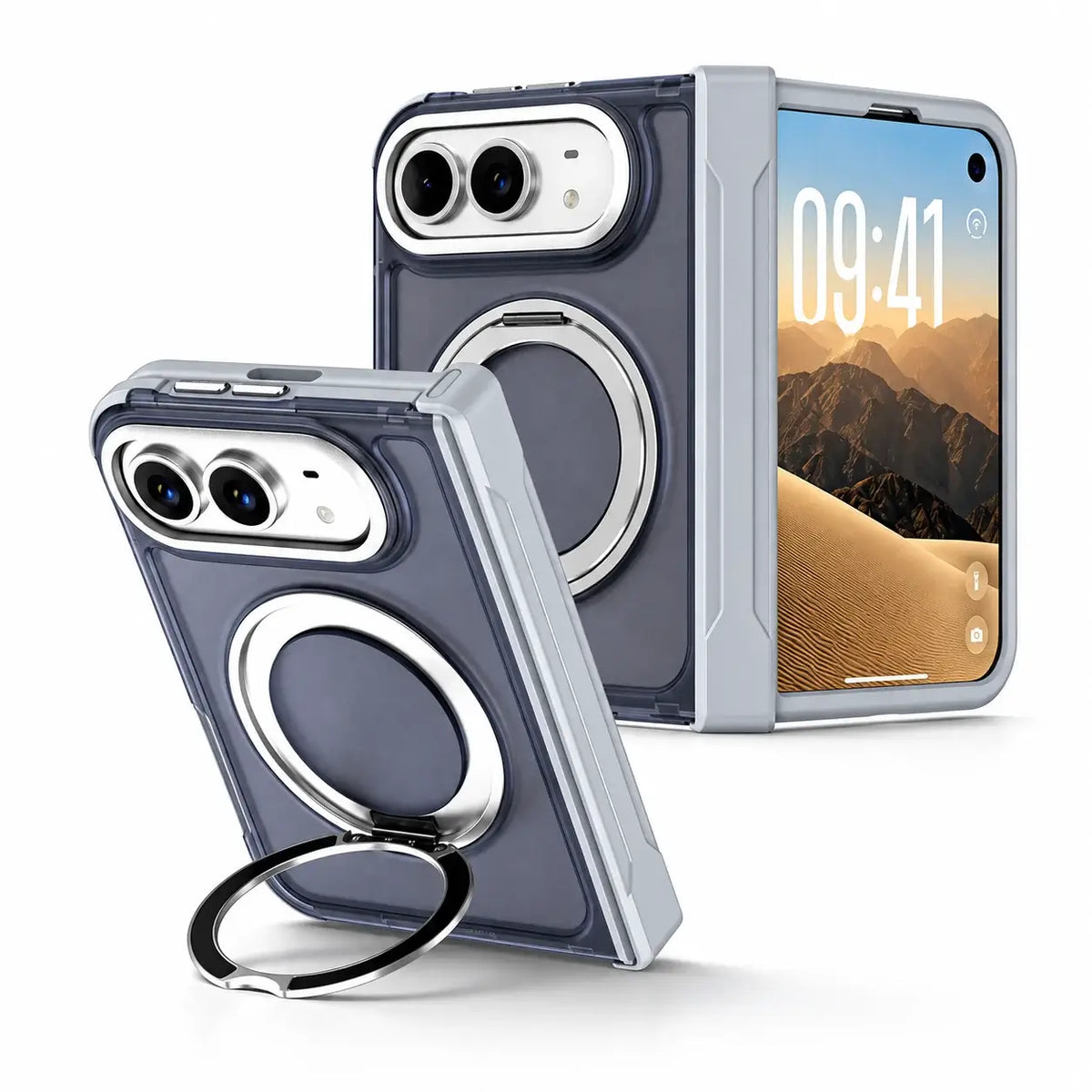 360° Magnetic Ring Stand Case for iPhone Duo